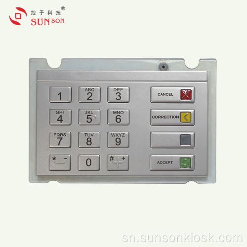 Vandal Encryption PIN pad yekubhadhara Kiosk